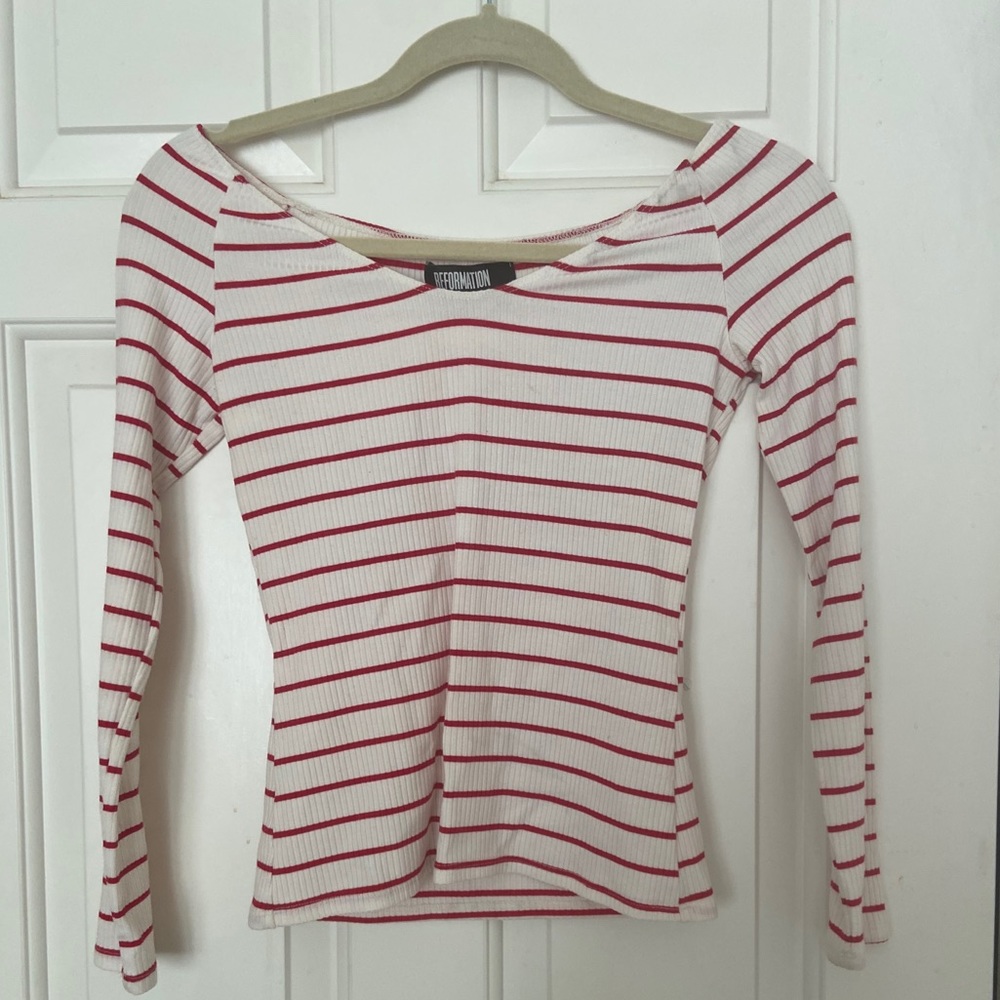 Reformation striped top